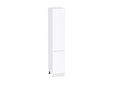 Шкаф пенал Фьюжн 400 (для верхних шкафов 720) Silky White / Белый