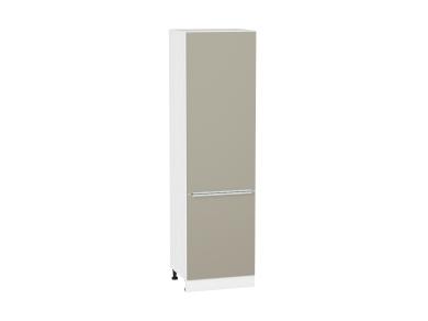 Шкаф пенал Фьюжн 600 (для верхних шкафов 720) Silky Grey / Белый