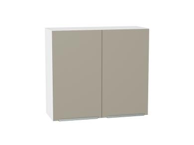 Шкаф верхний Фьюжн 800 Silky Grey / Белый