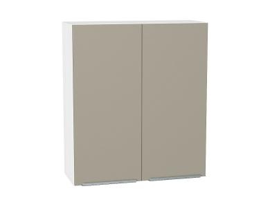 Шкаф верхний Фьюжн 800Н Silky Grey / Белый