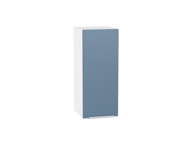 Шкаф верхний Фьюжн 300 Silky Blue / Белый