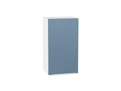 Шкаф верхний Фьюжн 400 Silky Blue / Белый