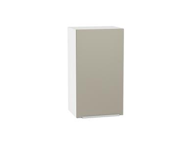 Шкаф верхний Фьюжн 400 Silky Grey / Белый