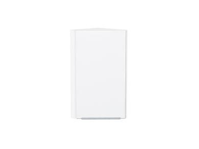 Шкаф верхний торцевой Фьюжн 300 Silky White / Белый