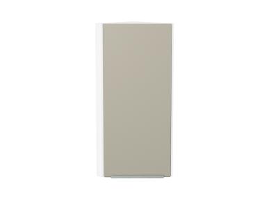 Шкаф верхний торцевой Фьюжн 300Н Silky Grey / Белый
