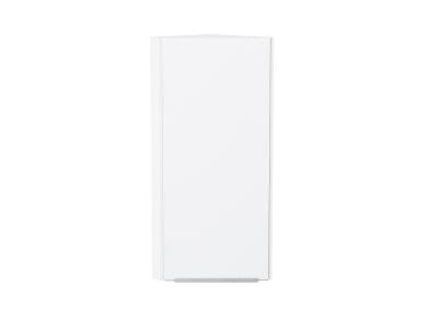 Шкаф верхний торцевой Фьюжн 300Н Silky White / Белый