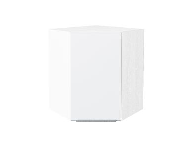 Шкаф верхний угловой Фьюжн 590 Silky White / Белый
