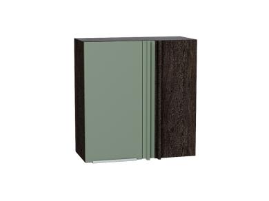 Шкаф верхний прямой угловой Фьюжн 700Н Silky Mint / Белый