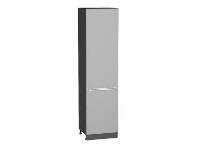 Шкаф пенал с 2-мя дверцами Фьюжн 600Н Silky Light Grey / Graphite