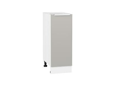 Шкаф нижний Фьюжн 300 Silky Light Grey / Белый