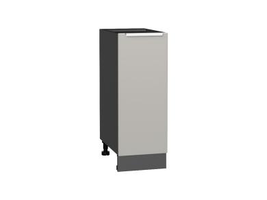 Шкаф нижний Фьюжн 300 Silky Light Grey / Graphite
