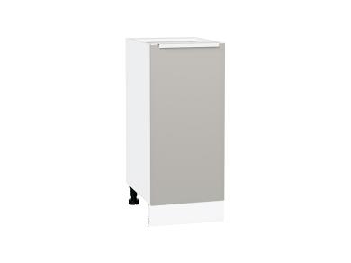 Шкаф нижний Фьюжн 350 Silky Light Grey / Белый