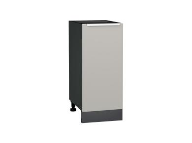 Шкаф нижний Фьюжн 350 Silky Light Grey / Graphite
