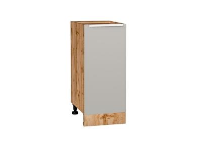 Шкаф нижний Фьюжн 350 Silky Light Grey / Дуб Вотан