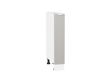 Нижняя бутылочница Фьюжн 150 Silky Light Grey / Белый