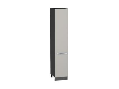 Шкаф пенал Фьюжн 400 (для верхних шкафов 720) Silky Light Grey / Graphite