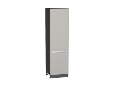 Шкаф пенал Фьюжн 600 (для верхних шкафов 720) Silky Light Grey / Graphite