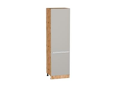 Шкаф пенал Фьюжн 600 (для верхних шкафов 720) Silky Light Grey / Дуб Вотан