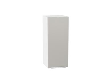 Шкаф верхний Фьюжн 300 Silky Light Grey / Белый