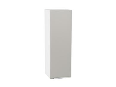 Шкаф верхний Фьюжн 300Н Silky Light Grey / Белый