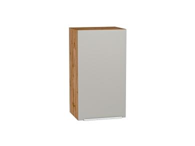 Шкаф верхний Фьюжн 400 Silky Light Grey / Дуб Вотан