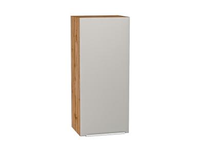Шкаф верхний Фьюжн 400Н Silky Light Grey / Дуб Вотан