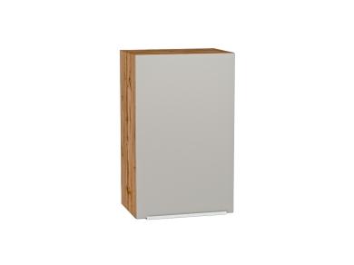 Шкаф верхний Фьюжн 450 Silky Light Grey / Дуб Вотан