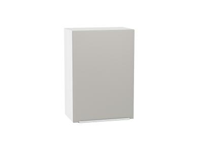 Шкаф верхний Фьюжн 500 Silky Light Grey / Белый