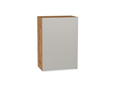Шкаф верхний Фьюжн 500 Silky Light Grey / Дуб Вотан