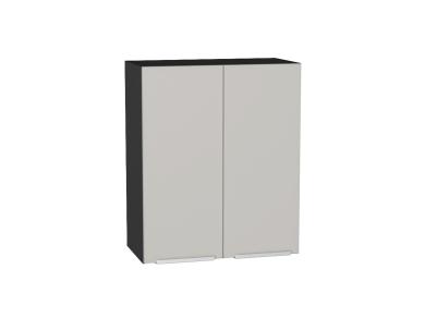 Шкаф верхний Фьюжн 600 Silky Light Grey / Graphite