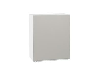 Шкаф верхний Фьюжн 600М Silky Light Grey / Белый