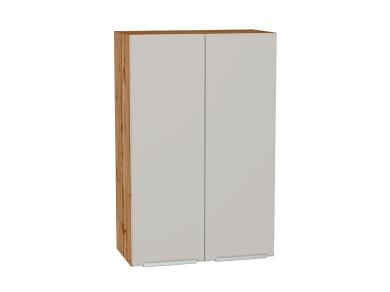 Шкаф верхний Фьюжн 600Н Silky Light Grey / Дуб Вотан