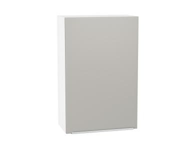Шкаф верхний Фьюжн 600МН Silky Light Grey / Белый