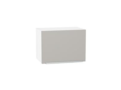 Шкаф верхний горизонтальный Фьюжн 500 Silky Light Grey / Белый