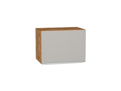 Шкаф верхний горизонтальный Фьюжн 500 Silky Light Grey / Дуб Вотан