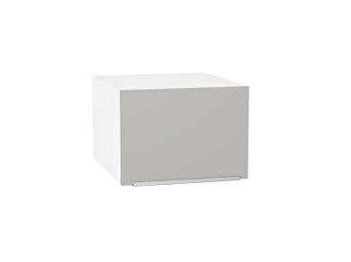 Шкаф верхний горизонтальный с увеличенной глубиной Фьюжн 510 Silky Light Grey / Белый