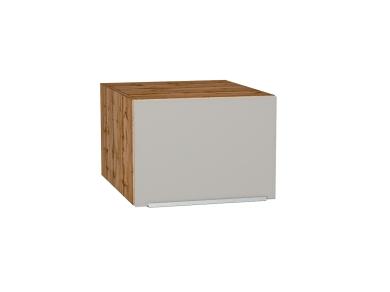 Шкаф верхний горизонтальный с увеличенной глубиной Фьюжн 510 Silky Light Grey / Дуб Вотан