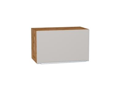 Шкаф верхний горизонтальный Фьюжн 600 Silky Light Grey / Дуб Вотан