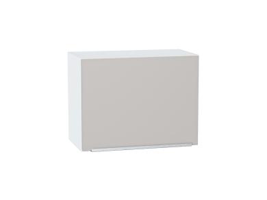 Шкаф верхний горизонтальный Фьюжн 600Н Silky Light Grey / Белый