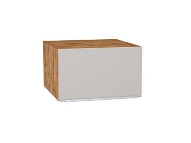 Шкаф верхний горизонтальный с увеличенной глубиной Фьюжн 610 Silky Light Grey / Дуб Вотан