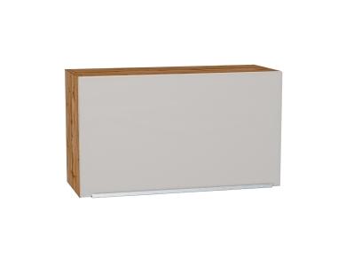 Шкаф верхний горизонтальный Фьюжн 800Н Silky Light Grey / Дуб Вотан