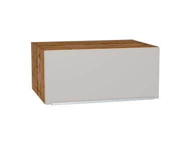 Шкаф верхний горизонтальный с увеличенной глубиной Фьюжн 810 Silky Light Grey / Дуб Вотан