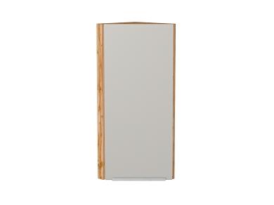 Шкаф верхний торцевой Фьюжн 300Н Silky Light Grey / Дуб Вотан