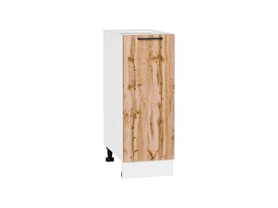 Шкаф нижний Флэт 300 Wotan Oak 2S / Белый