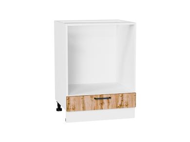 Шкаф под духовку Флэт 600 Wotan Oak 2S / Белый