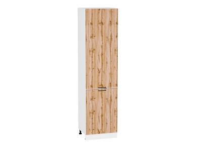 Шкаф пенал Флэт 600Н (для верхних шкафов 920) Wotan Oak 2S / Белый