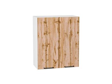 Шкаф верхний Флэт 600 Wotan Oak 2S / Белый
