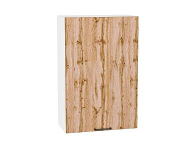 Шкаф верхний Флэт 600МН Wotan Oak 2S / Белый