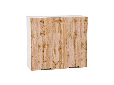 Шкаф верхний Флэт 800 Wotan Oak 2S / Белый