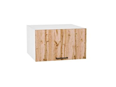Шкаф верхний горизонтальный с увеличенной глубиной Флэт 610 Wotan Oak 2S / Белый